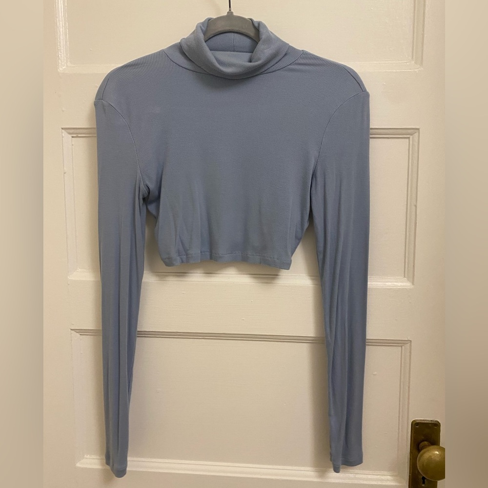Blue Sunday Best Cropped Long Sleeve Size S